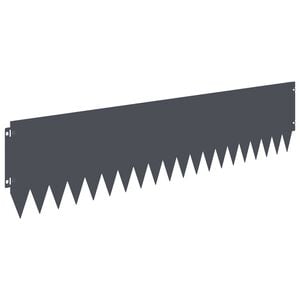 vidaXL Nurmireunus 10 pcs 103 x 25 cm Ter&auml;s Antrasiitti