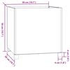 vidaXL Kukkalaatikot 2 kpl ruoste 50x50x50 cm s&auml;&auml;nkest&auml;v&auml; ter&auml;s