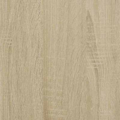 vidaXL Sohvapöytä Sonoma-tammi 70x50x50 cm tekninen puu ja metalli