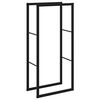 vidaXL Polttopuuteline musta 55x30x116 cm ter&auml;s