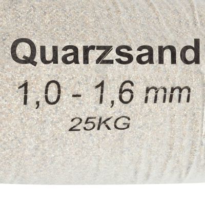 vidaXL Suodatinhiekka 25 kg 1,0-1,6 mm