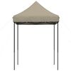 vidaXL Taitettava pop-up juhlateltta taupe 200x200x306 cm