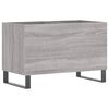 vidaXL LP-levyjen s&auml;ilytyskaappi harmaa Sonoma 74,5x38x48 cm puu