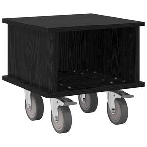 vidaXL TV-teline Musta tammi. 37 x 35 x 35 cm Tekninen puu