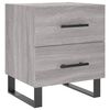 vidaXL Y&ouml;p&ouml;yt&auml; harmaa Sonoma 40x35x47,5 cm tekninen puu