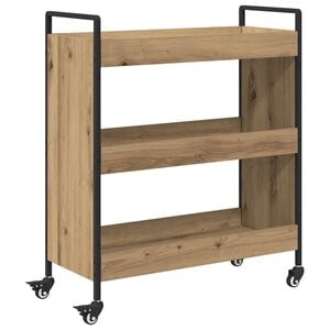 vidaXL Keitti&ouml;vaunu Artisan tammi 70 x 30 x 82 cm Tekninen puu