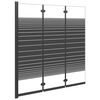 vidaXL Kokoontaittuva suihkukaappi 3 paneelia 130x130 cm ESG musta