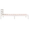 vidaXL S&auml;ngynrunko t&auml;ysi m&auml;nty 90x190 cm valkoinen Single