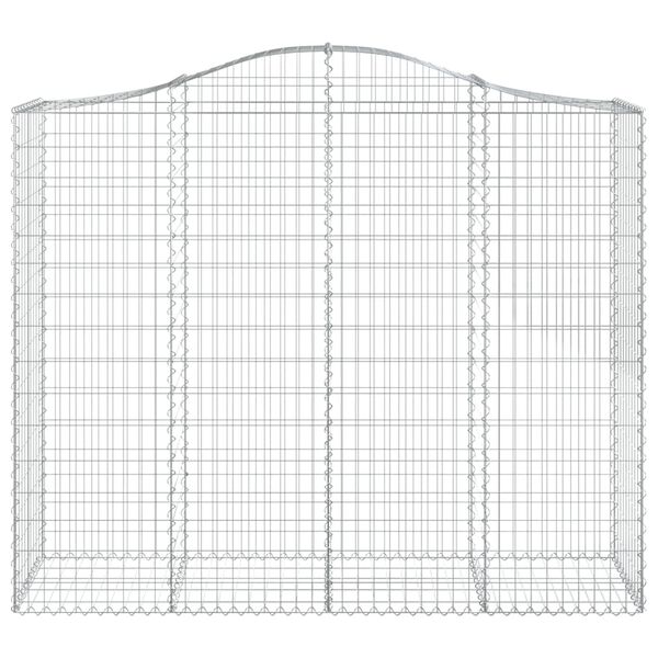 vidaXL Kaarevat kivikorit 10 kpl 200x50x160/180 cm galvanoitu rauta