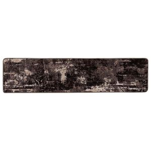 vidaXL Mattojuoksija MARSA Musta 50 x 100 cm Polyesteri ja PVC