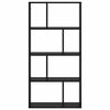 vidaXL Kirjahylly Musta tammi. 70 x 20 x 102.5 cm Tekninen puu