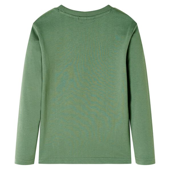 Lasten pitk&auml;hihainen T-paita vaalea khaki 116