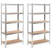 vidaXL Varastohyllyt 2 kpl 90x40x180 cm MDF