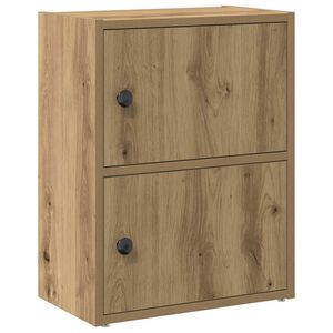 vidaXL Kirjahylly artesaani tammi 40x24x52 cm tekninen puu