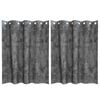 vidaXL Samettiverhot 2 kpl Harmaa 140 x 140 cm Sametti