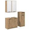 vidaXL Kylpyhuonekalustesetti 3 kpl Artisan tammi 64,5 x 33,5 x 59 cm