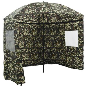 vidaXL Kalastusvarjo 290 x 225 cm Oxford polyesteri Maastov&auml;ri