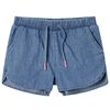 vidaXL Lasten shortsit denim sininen 140