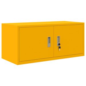 vidaXL S&auml;ilytyskaappi Sinappikeltainen 90 x 40 x 40 cm Ter&auml;s
