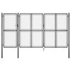 vidaXL Puutarhan portti ter&auml;s 400x175 cm antrasiitti