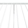 vidaXL Metallinen s&auml;ngynrunko p&auml;&auml;dyill&auml; valkoinen 75x190 cm