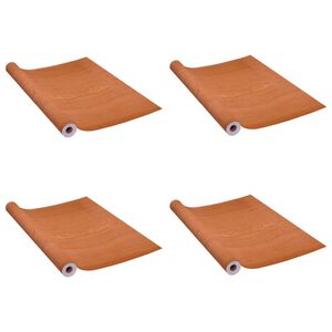 vidaXL Itseliimautuvat ovikalvot 4 kpl vaalea tammi 210x90 cm PVC