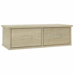 vidaXL Sein&auml;laatikkohylly Sonoma-tammi 60x26x18,5 cm tekninen puu