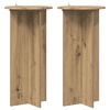 vidaXL Kasviteline 2 kpl Artisaanitammi 40 x 40 x 80 cm Tekninen puu