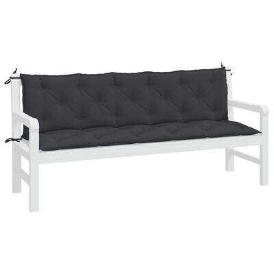 315035 vidaXL Cushion for Swing Chair Black 180 cm Fabric