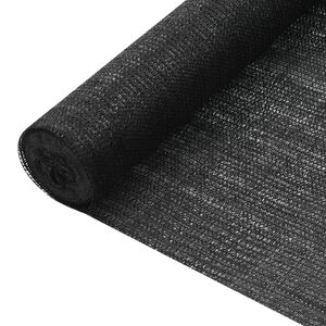 vidaXL N&auml;k&ouml;suoja musta 1,2x10 m HDPE 75 g/m&sup2;