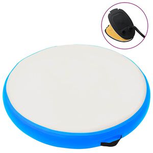 vidaXL T&auml;ytett&auml;v&auml; voimistelumatto pumpulla 100x100x10 cm PVC sininen