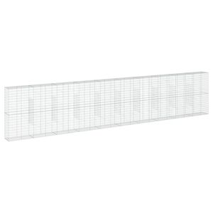 vidaXL Kivikori katolla 1000x50x200 cm galvanoitu rauta