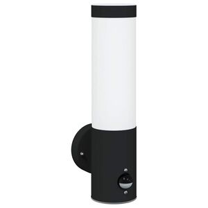 vidaXL Ulkoisen sein&auml;valon Musta 12 x 8,5 x 29 cm