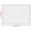 vidaXL matto suorakaide luonnollinen 70x100 cm bambu