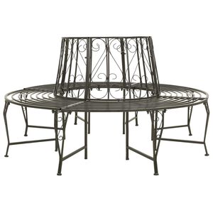 vidaXL Puutarhan puunymp&auml;ryspenkki 160 cm ter&auml;s