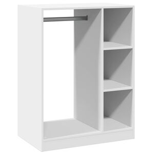 vidaXL Vaatekaappi valkoinen 77x48x102 cm lastulevy