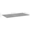 vidaXL Kirjahyllytasot 8 kpl betoninharmaa 80x40x1,5 cm lastulevy