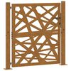 vidaXL Puutarhan portti 100x100 cm s&auml;&auml;nkest&auml;v&auml; ter&auml;s valodesign