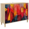 vidaXL Sivup&ouml;yt&auml; HEESCH Sonoma 102 x 33 x 75 cm Tekninen puu