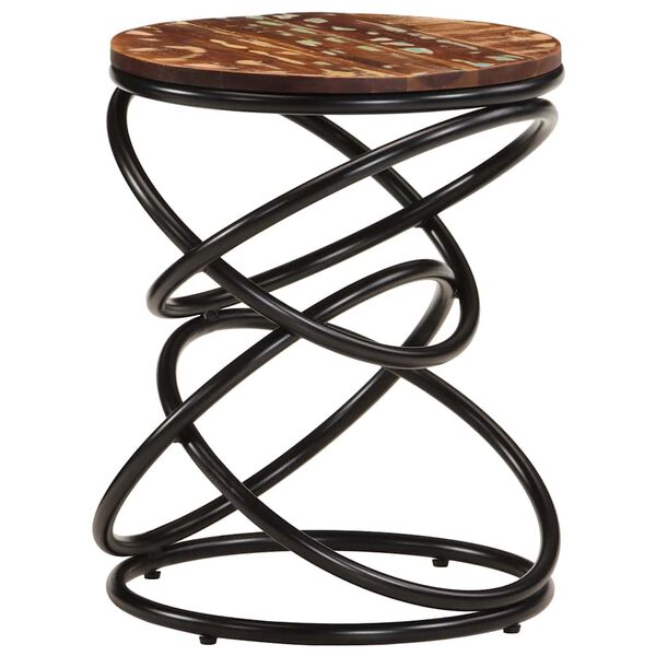 vidaXL Päätypöytä 40x40x52 cm kierrätetty täyspuu