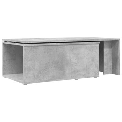 vidaXL Sohvapöytä betoninharmaa 150x50x35 cm lastulevy