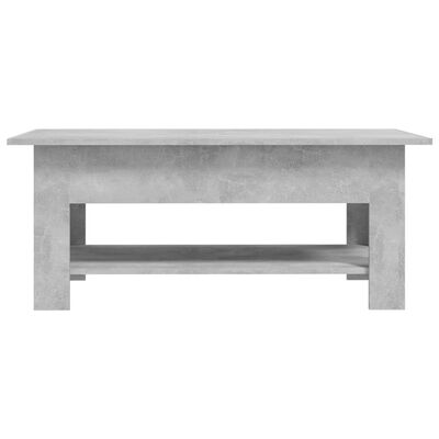 vidaXL Sohvapöytä betoninharmaa 102x55x42 cm lastulevy