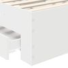 vidaXL Sängyn runko päätyllä Valkoinen 2FT6 Small Single Tekninen puu