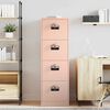 vidaXL Asiakirjakaappi laatikon kanssa 2 pcs Pinkki 44 x 50 x 106.5 cm