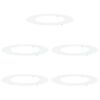 vidaXL sopiva Litteille puu renkaalle 5 pcs Valkoinen &Oslash;50 / 80 cm Ter&auml;s