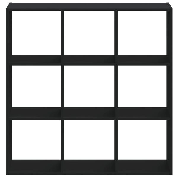 vidaXL Kirjahylly musta 102x32x102 cm tekninen puu