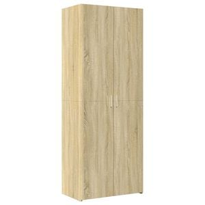 vidaXL Kaappi Sonoma-tammi 70x42,5x185 cm tekninen puu