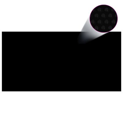 vidaXL Uima-altaan suoja musta 975x488 cm PE
