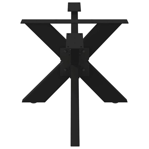 vidaXL Sohvapöydän jalka hämähäkinmuotoinen musta 98x58x(42-43) cm teräs