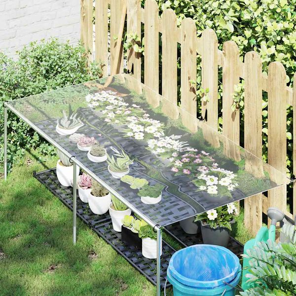 vidaXL kirkas suojapeite silmukoilla 1x2 m PVC